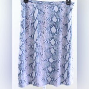 Diane Von Furstenberg
Lavender Snake-Print Midi Skirt